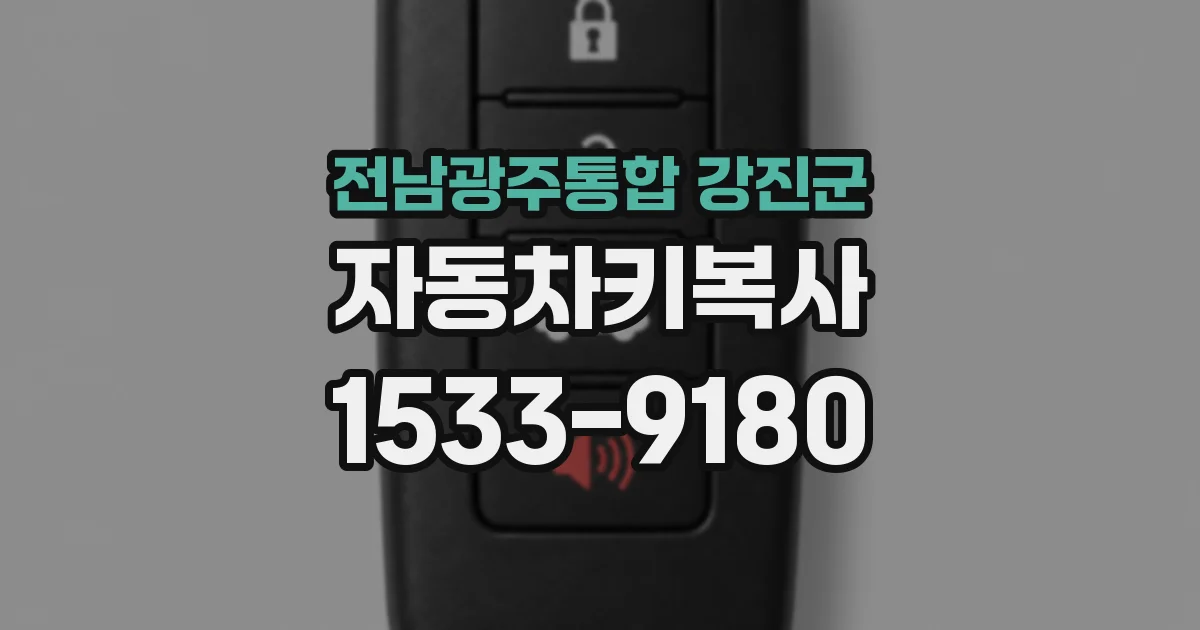 전남광주통합 강진군 자동차키복사