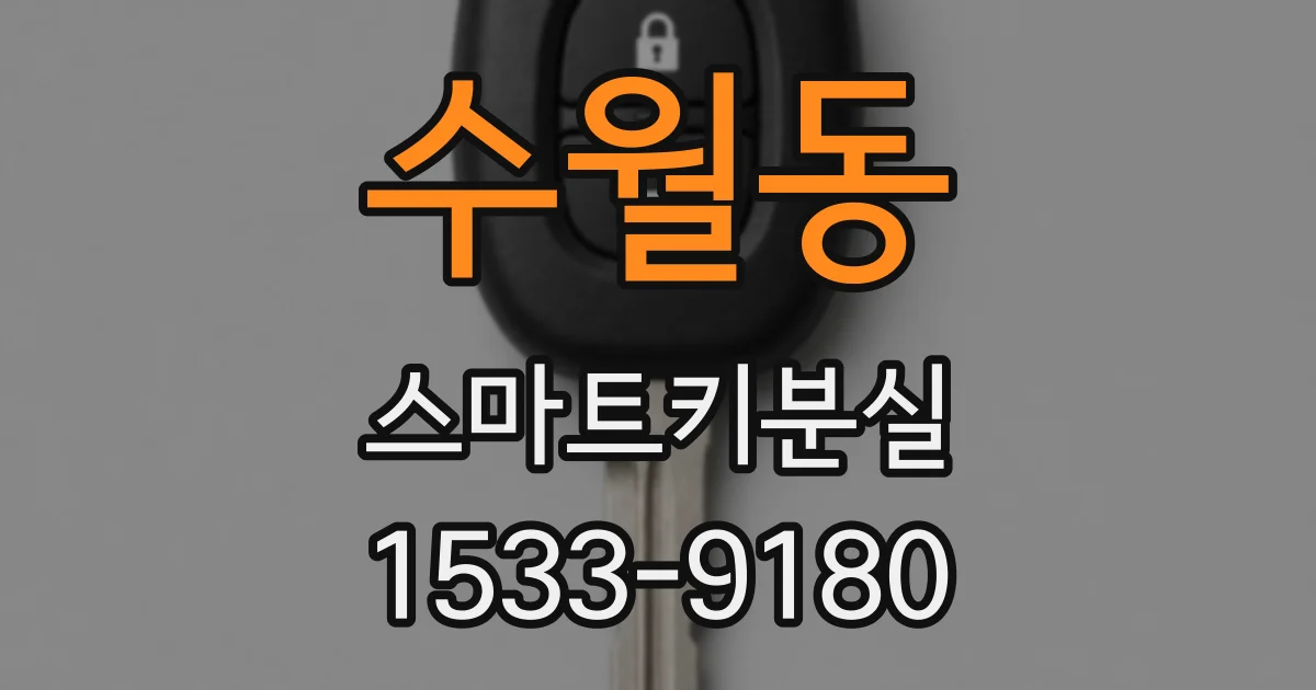 수월동 스마트키분실