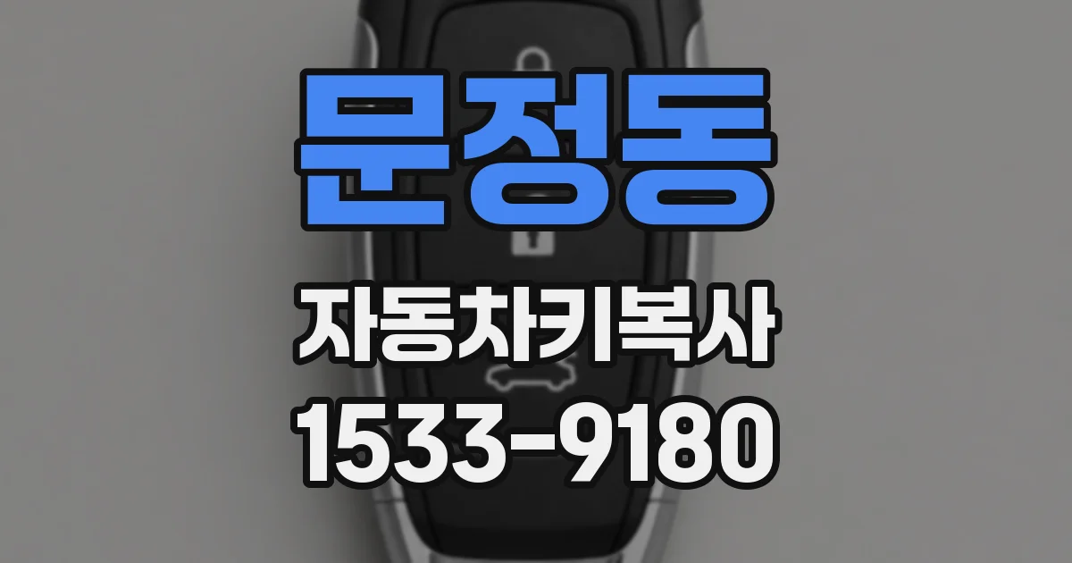문정동 자동차키복사