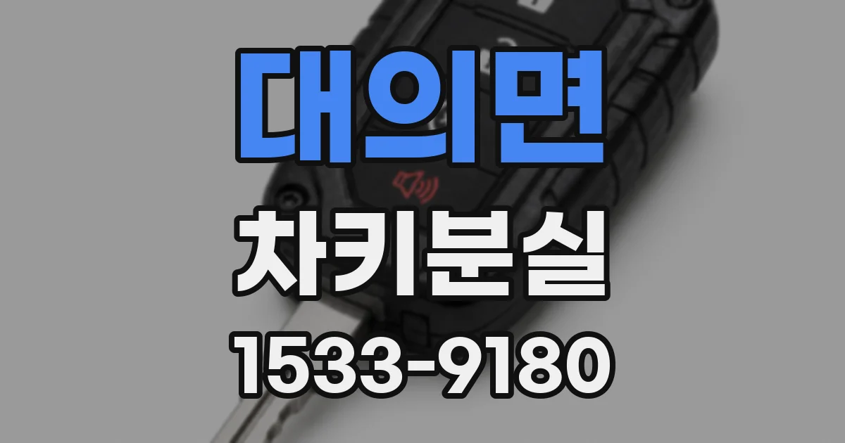 대의면 차키분실