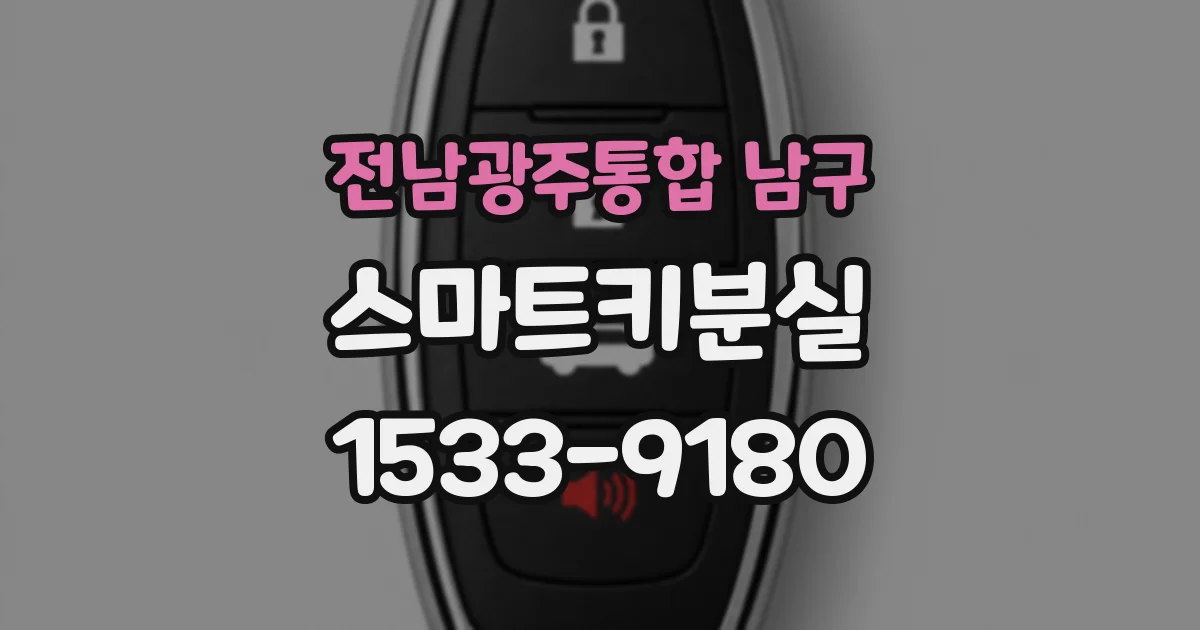 전남광주통합 남구 스마트키분실