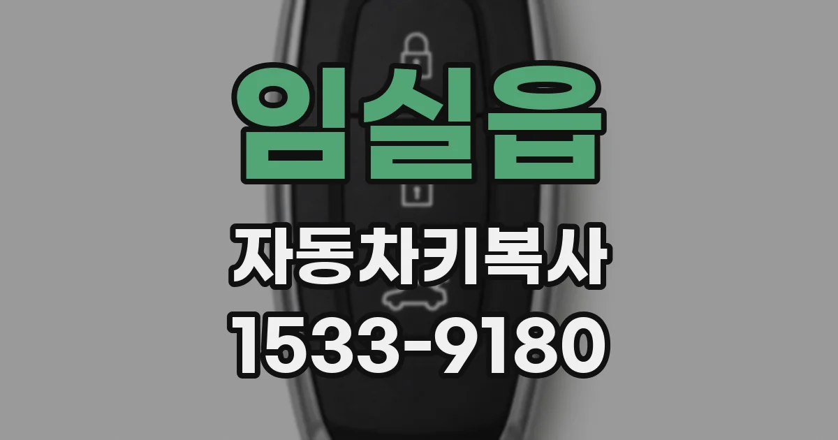 임실읍 자동차키복사