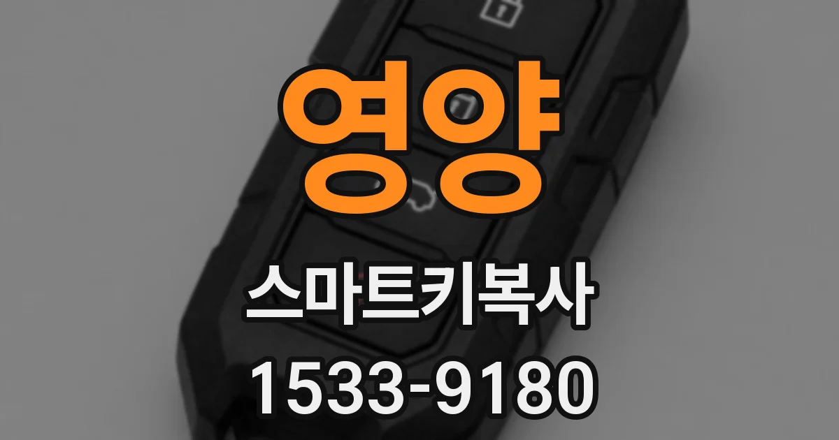 영양 스마트키복사