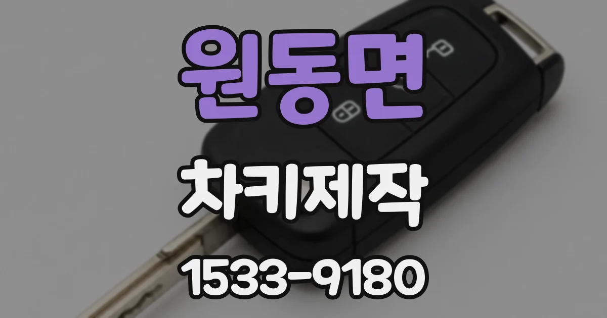 원동면 차키제작
