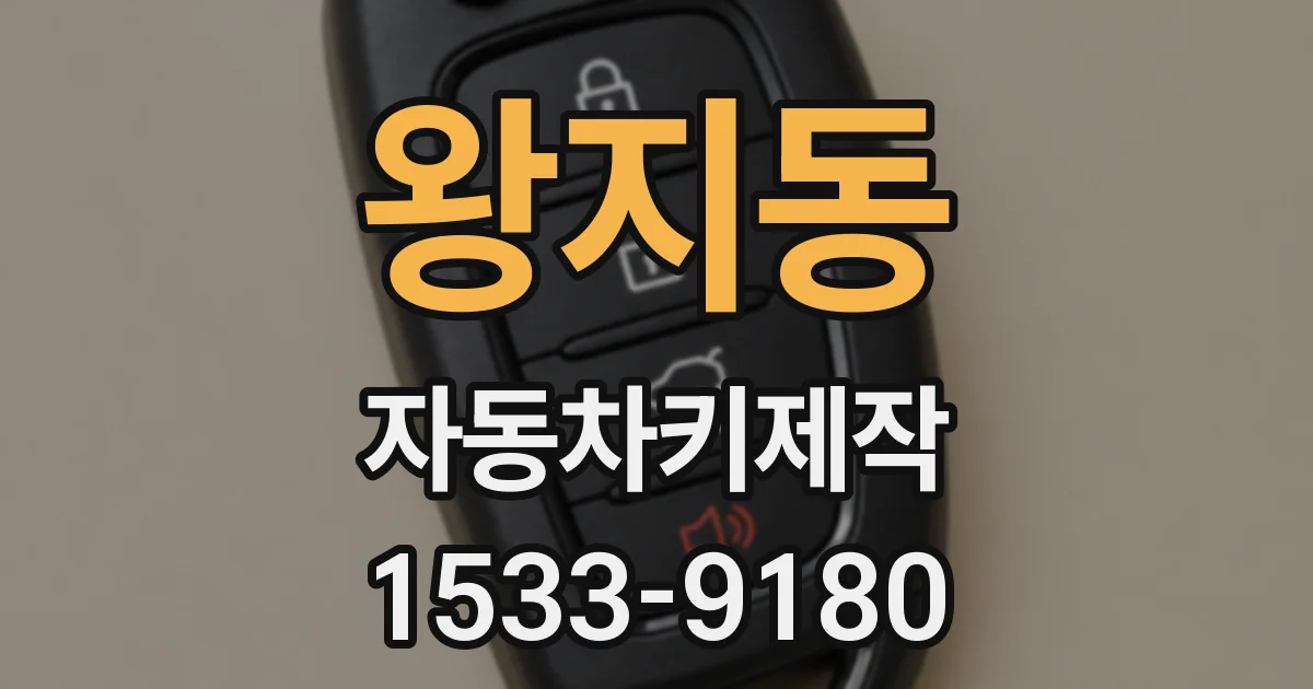 왕지동 자동차키제작