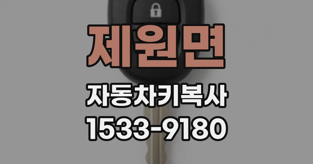 제원면 자동차키복사