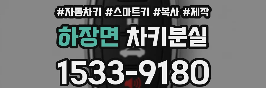 하장면 차키분실