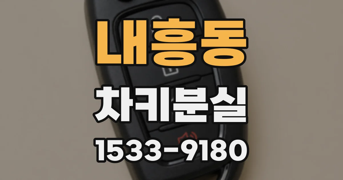 내흥동 차키분실