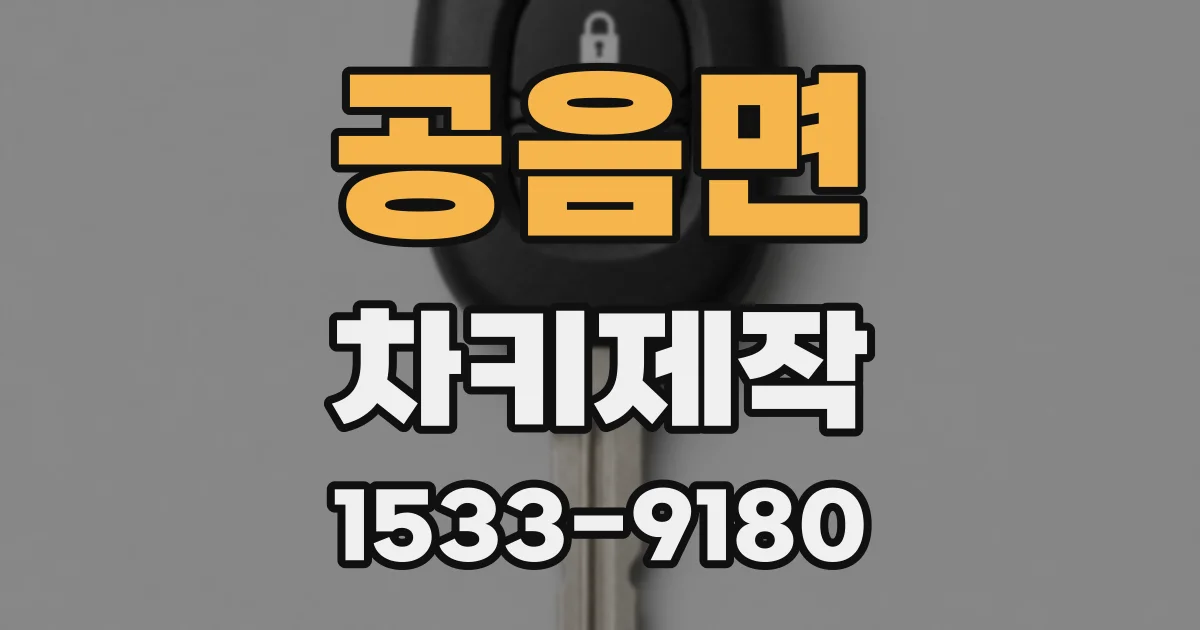 공음면 차키제작