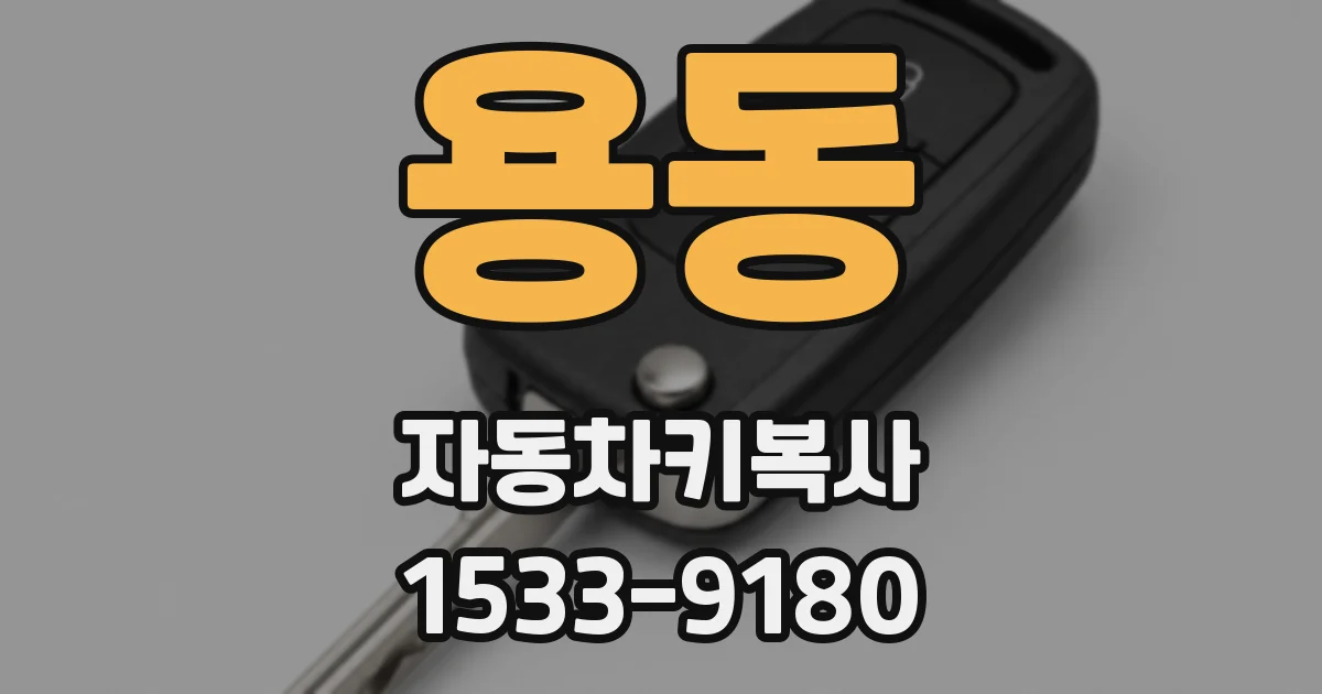 용동 자동차키복사