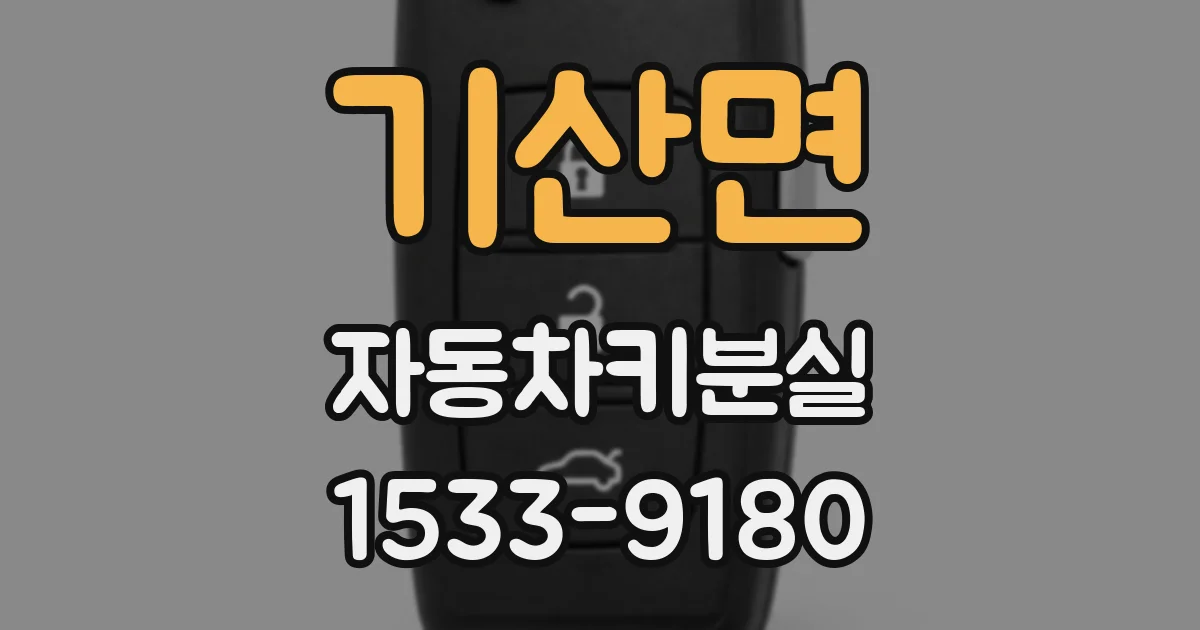 기산면 자동차키분실