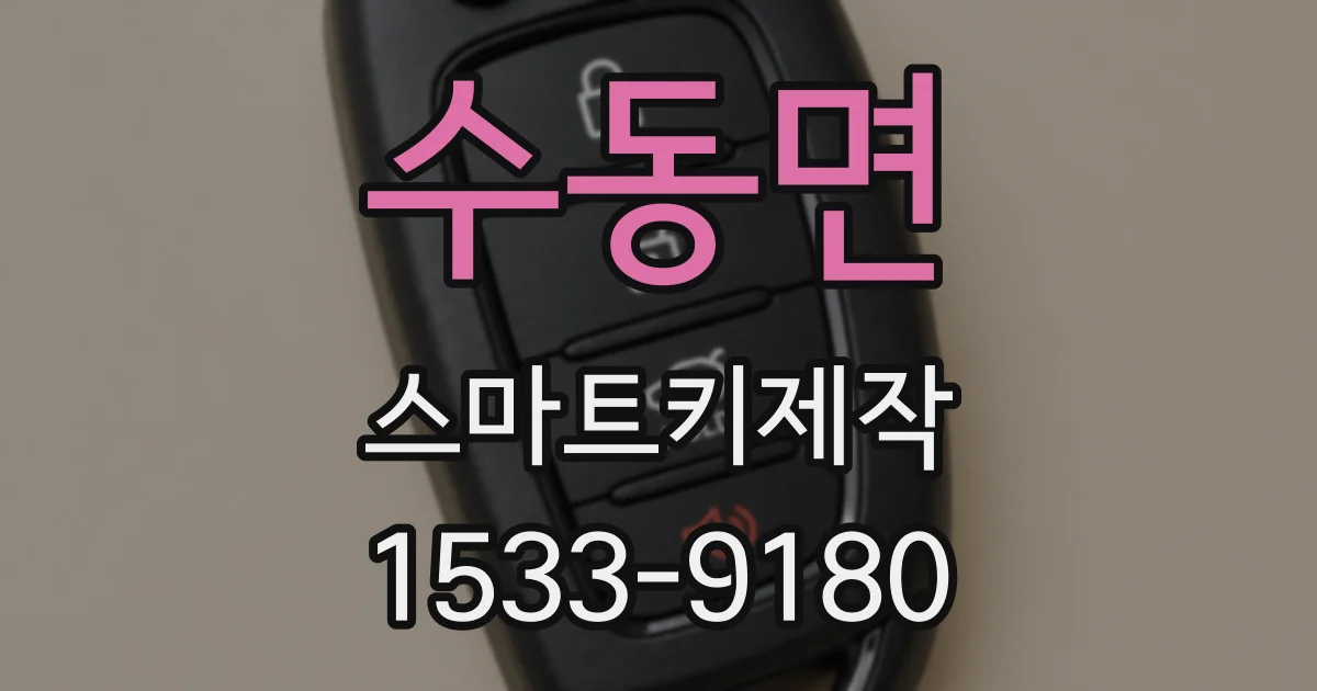 수동면 스마트키제작