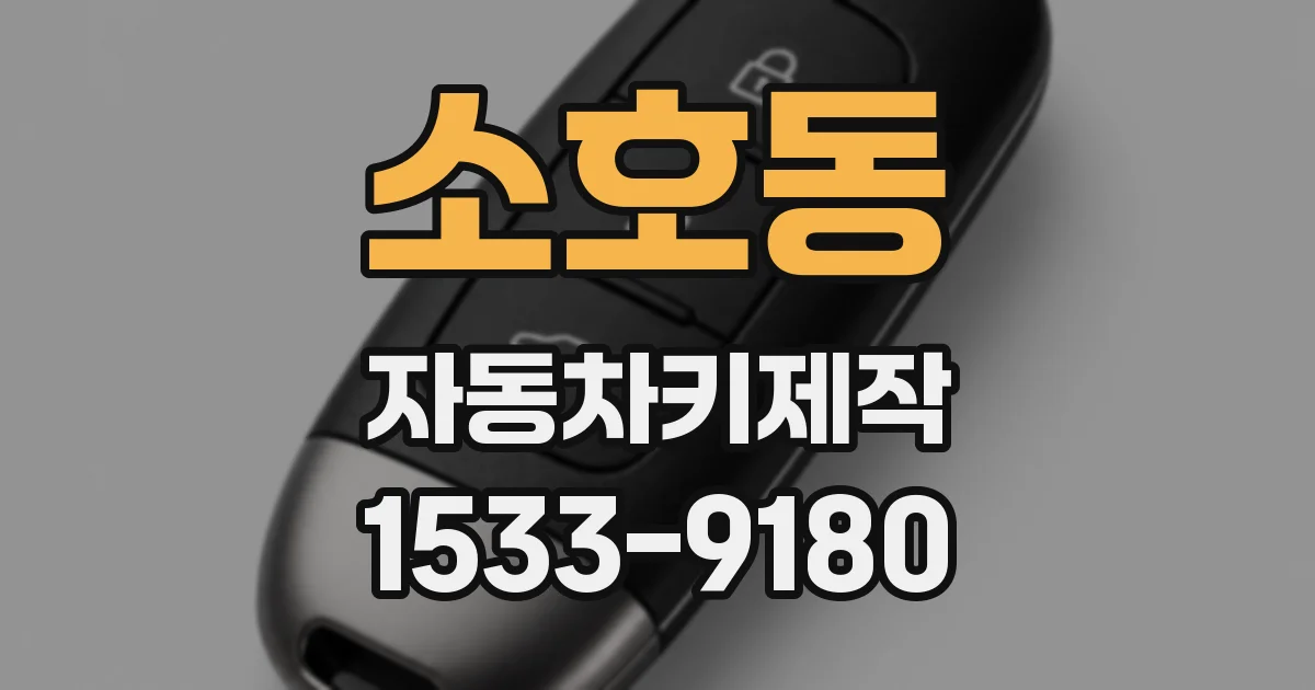 소호동 자동차키제작