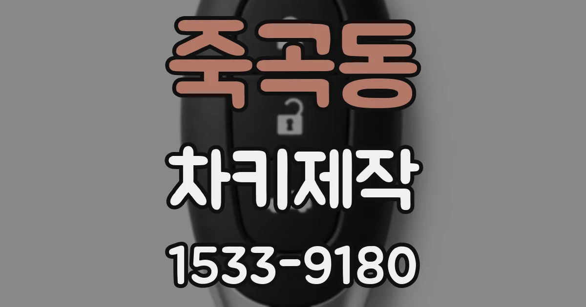 죽곡동 차키제작