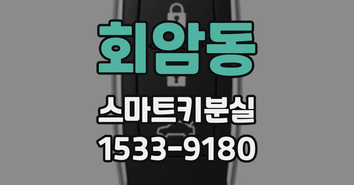 회암동 스마트키분실