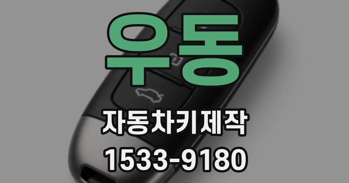 우동 자동차키제작