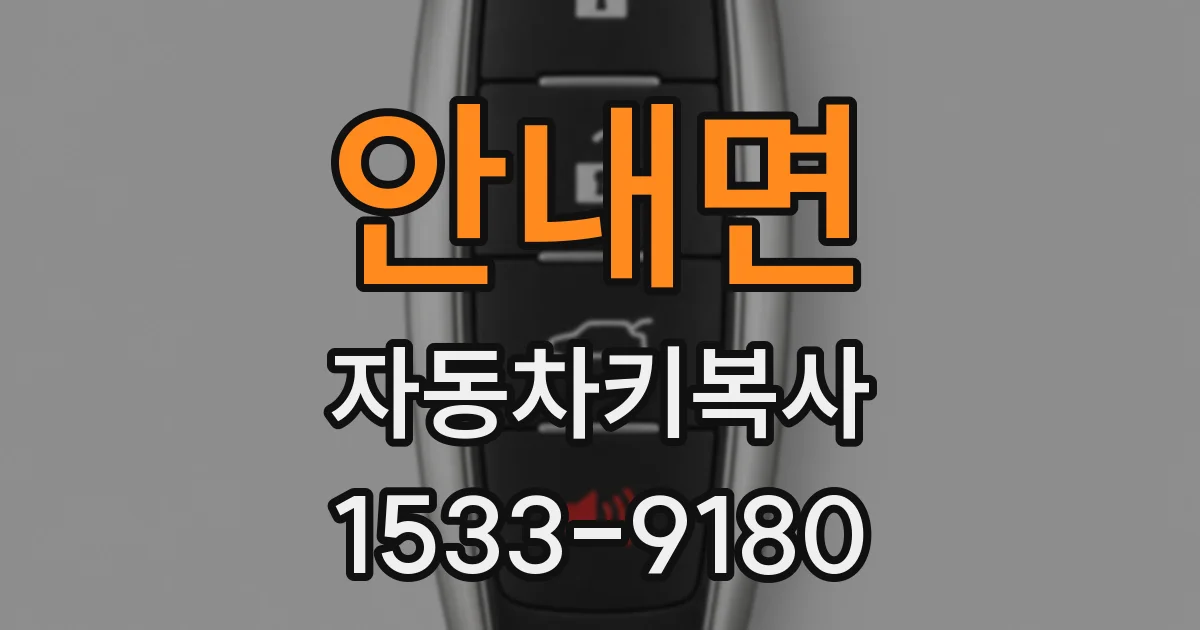 안내면 자동차키복사