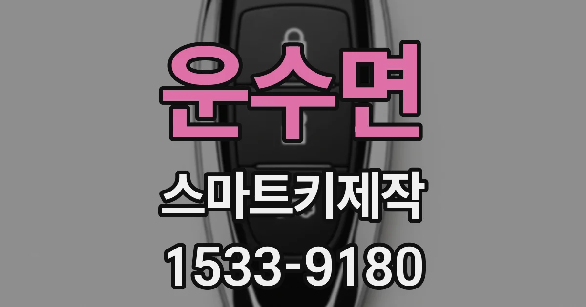 운수면 스마트키제작