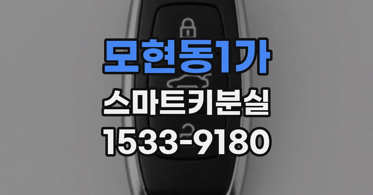 모현동1가 스마트키분실