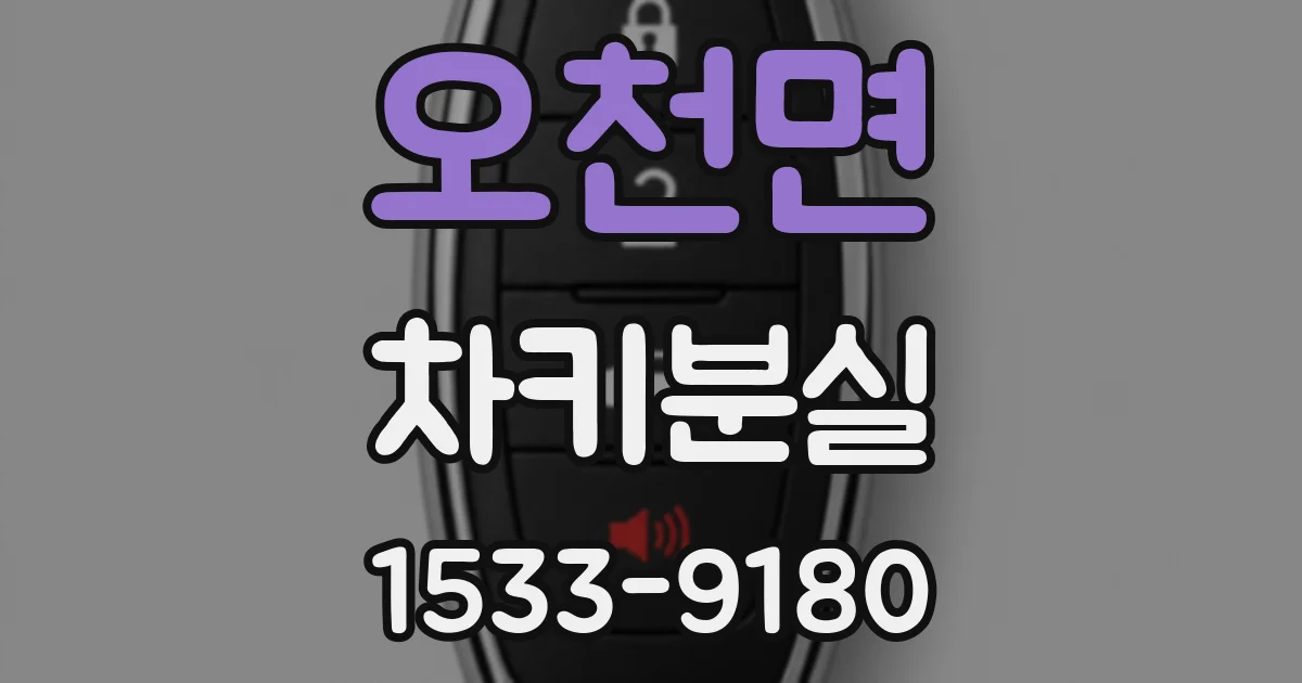 오천면 차키분실