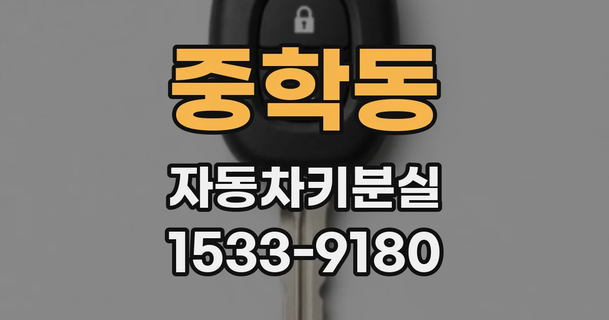 중학동 자동차키분실