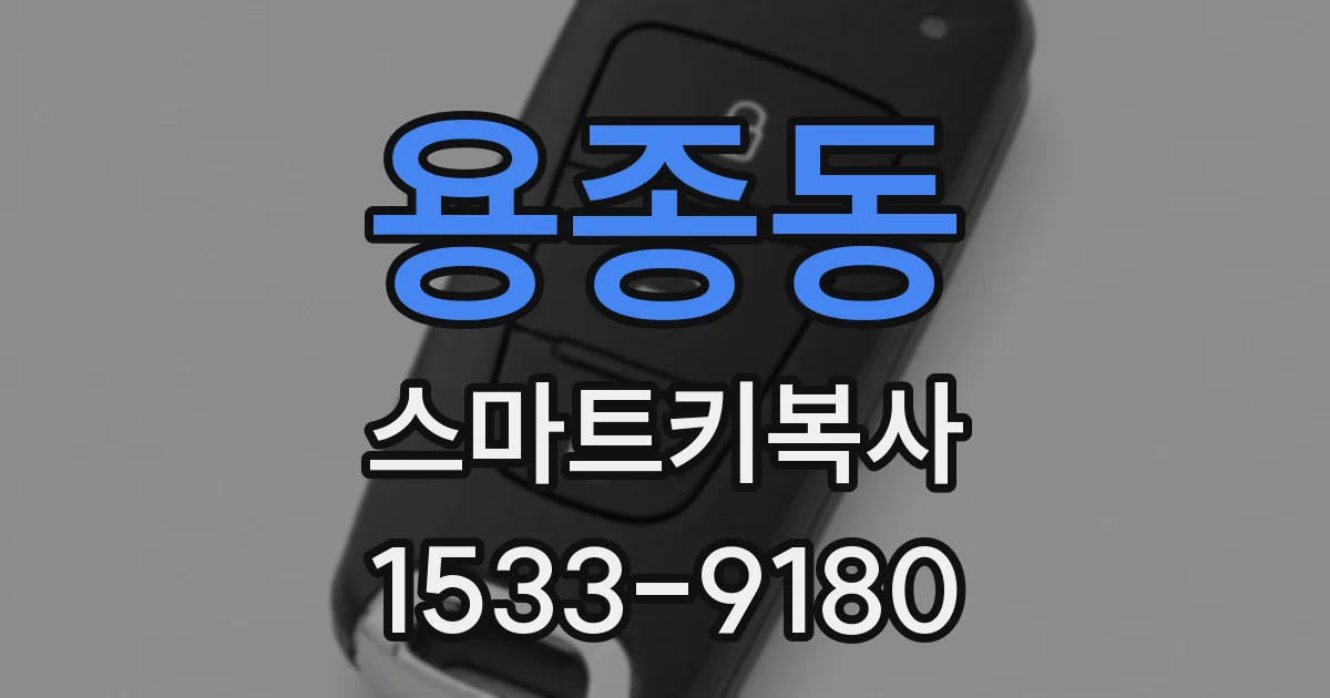 용종동 스마트키복사