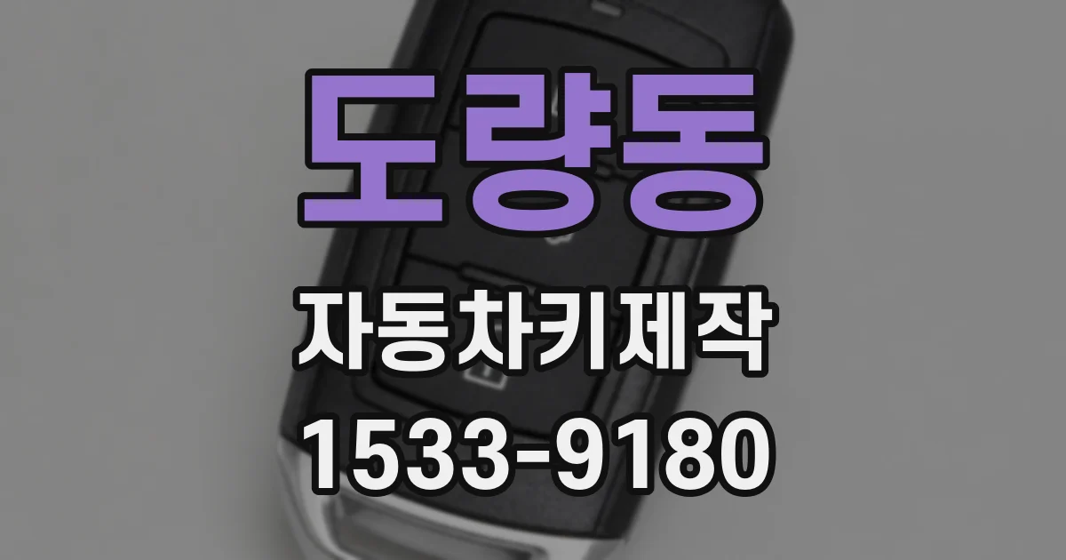 도량동 자동차키제작