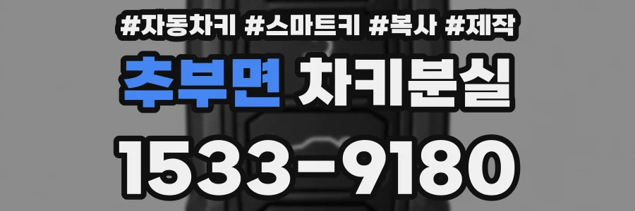 추부면 차키분실