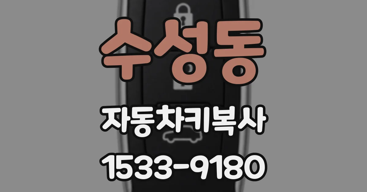 수성동 자동차키복사