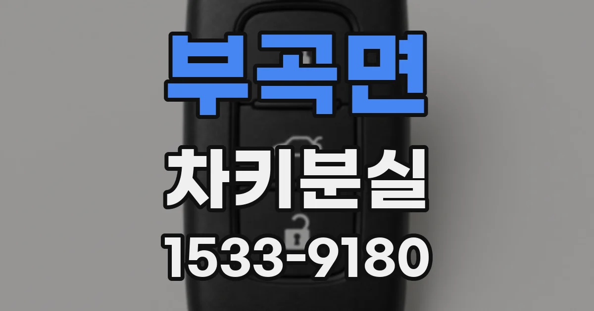 부곡면 차키분실