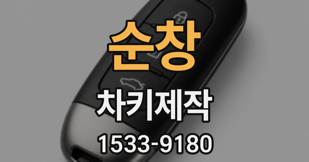 순창 차키제작