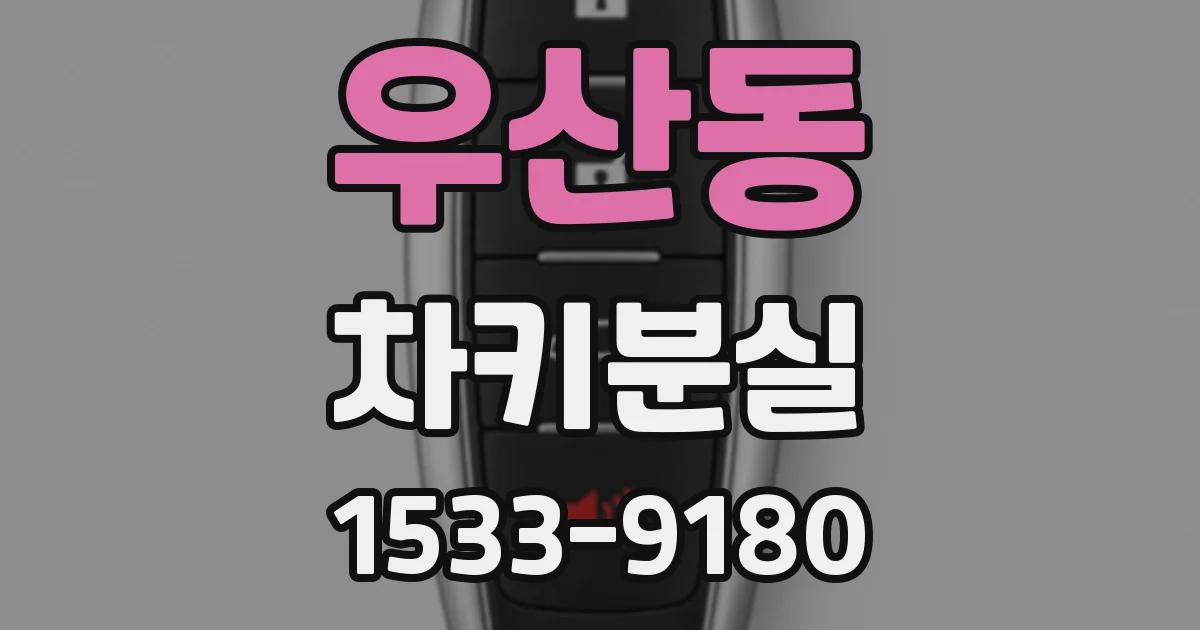 우산동 차키분실
