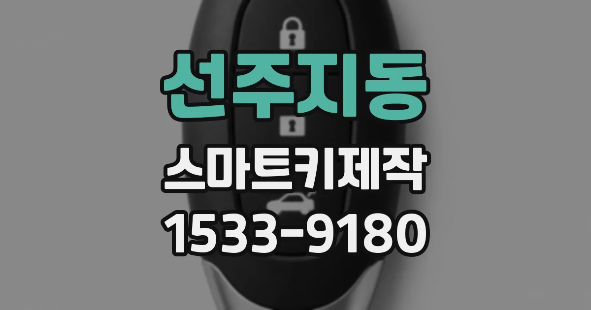 선주지동 스마트키제작