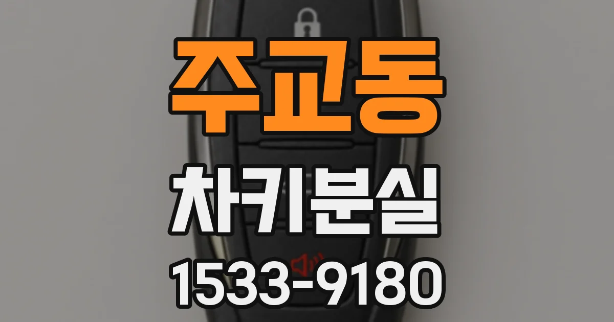 주교동 차키분실