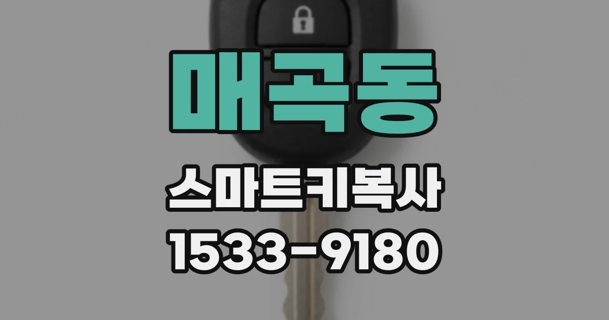 매곡동 스마트키복사
