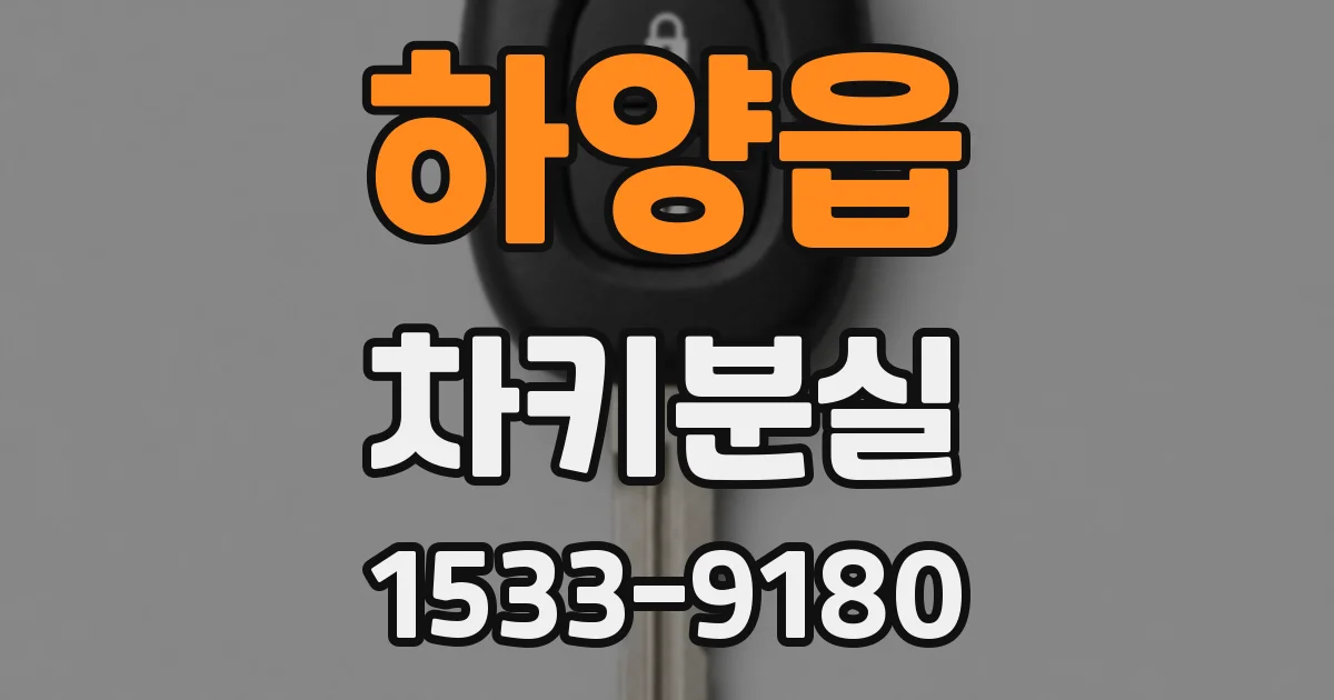 하양읍 차키분실