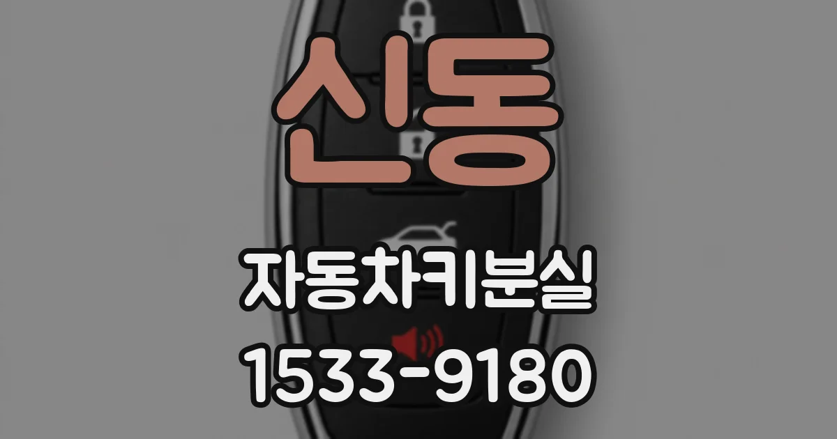 신동 자동차키분실