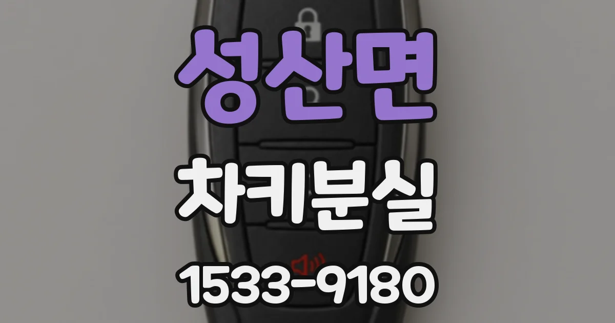 성산면 차키분실