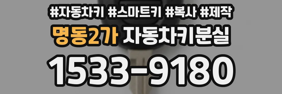 명동2가 자동차키분실