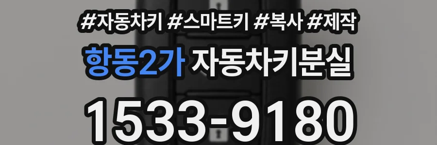 항동2가 자동차키분실
