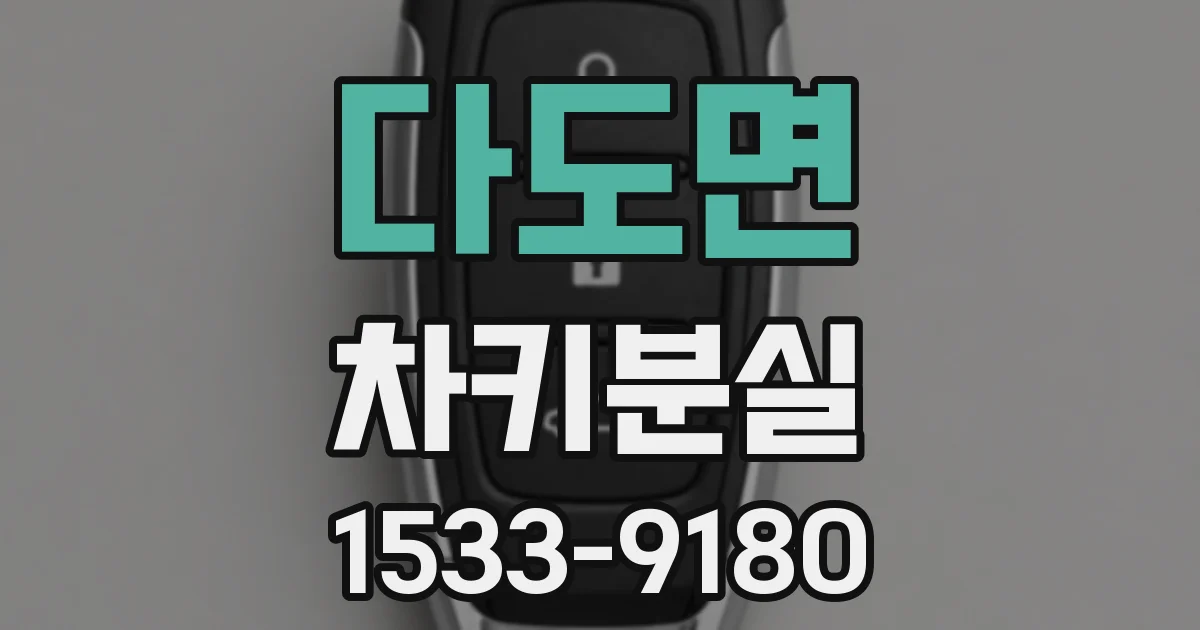 다도면 차키분실
