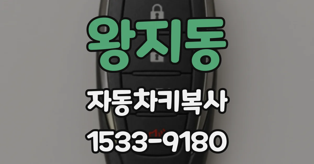 왕지동 자동차키복사