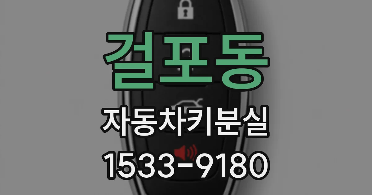 걸포동 자동차키분실