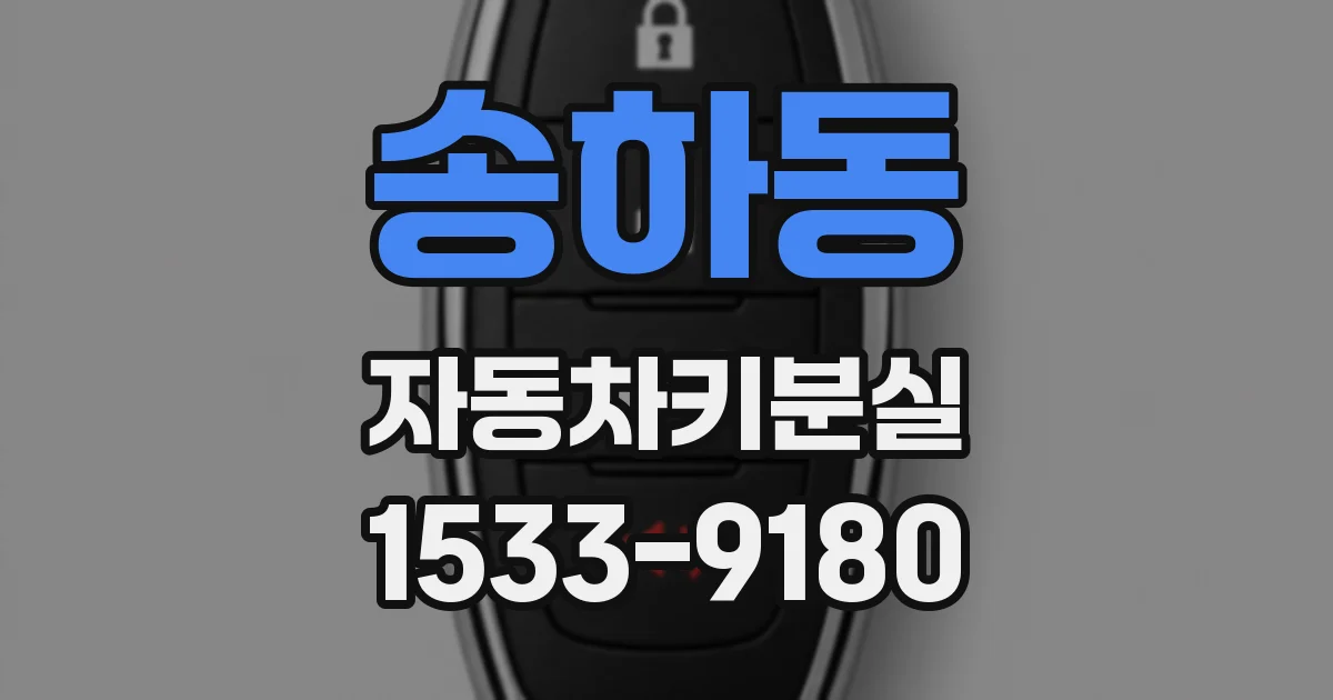 송하동 자동차키분실