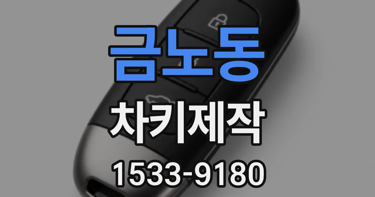 금노동 차키제작