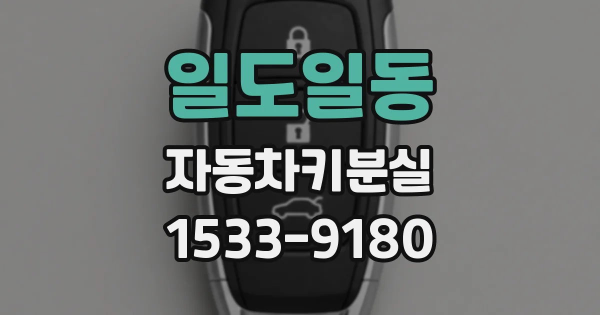 일도일동 자동차키분실