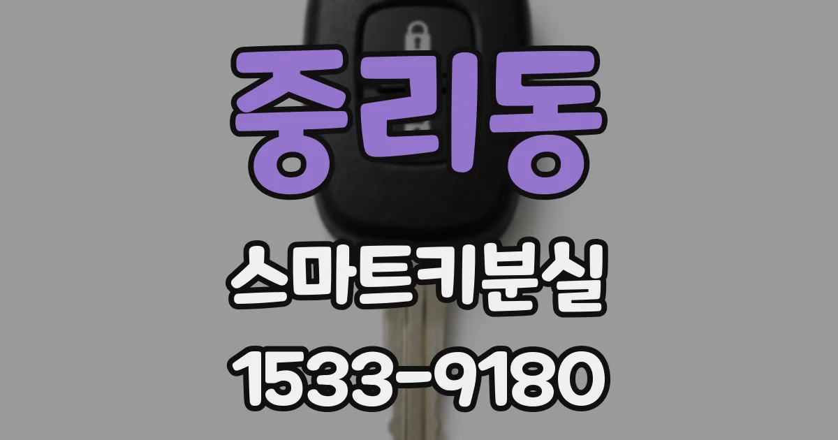 중리동 스마트키분실