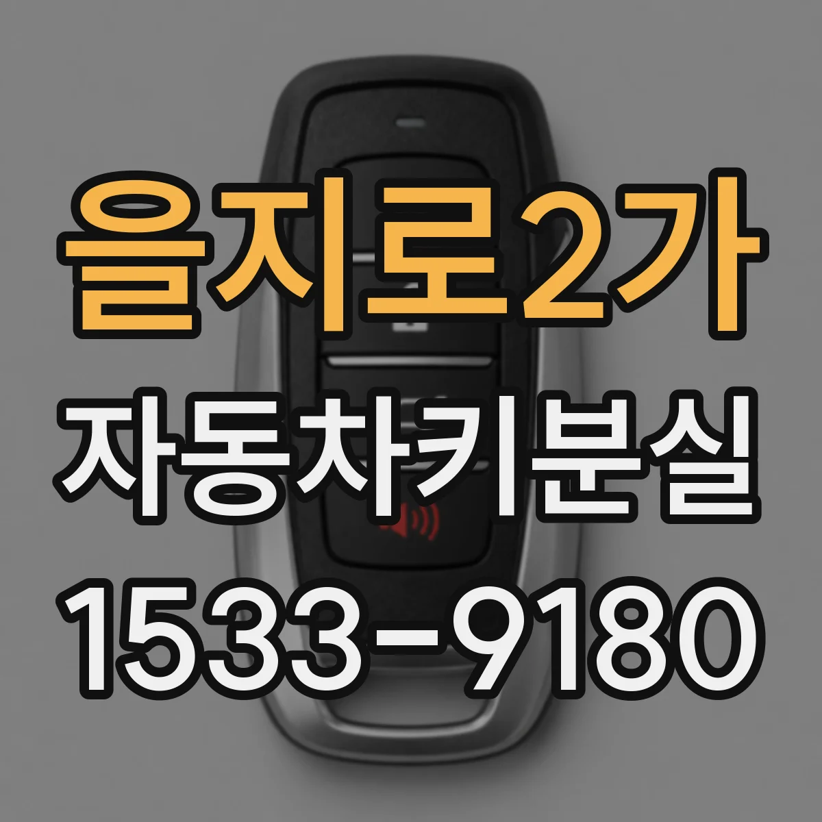 을지로2가 자동차키분실