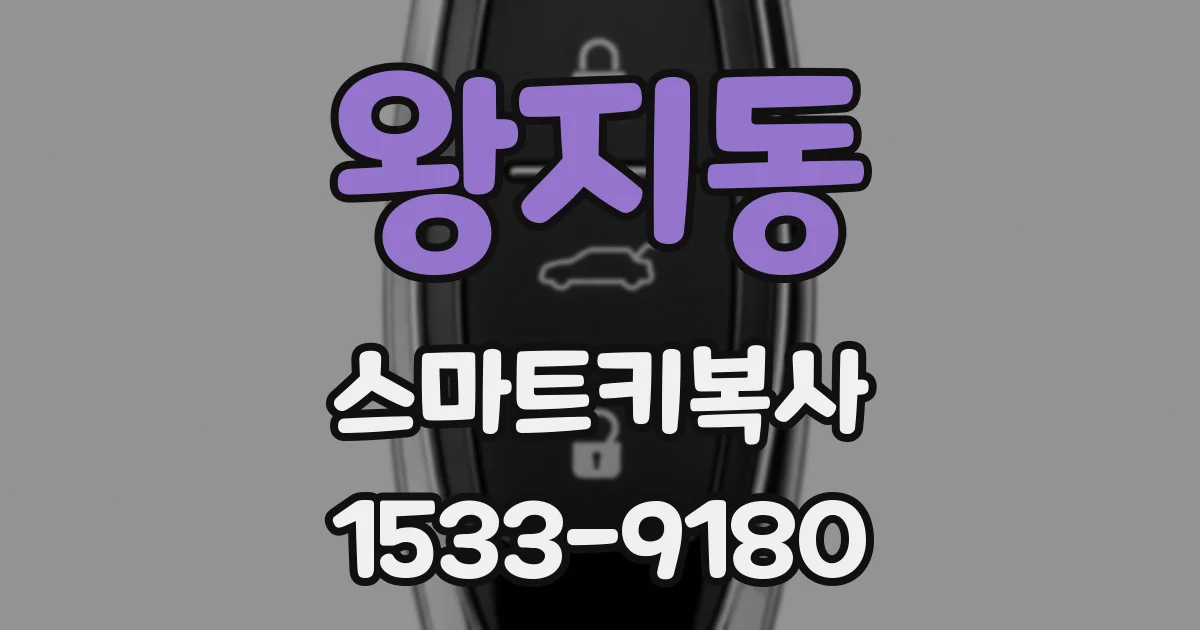 왕지동 스마트키복사