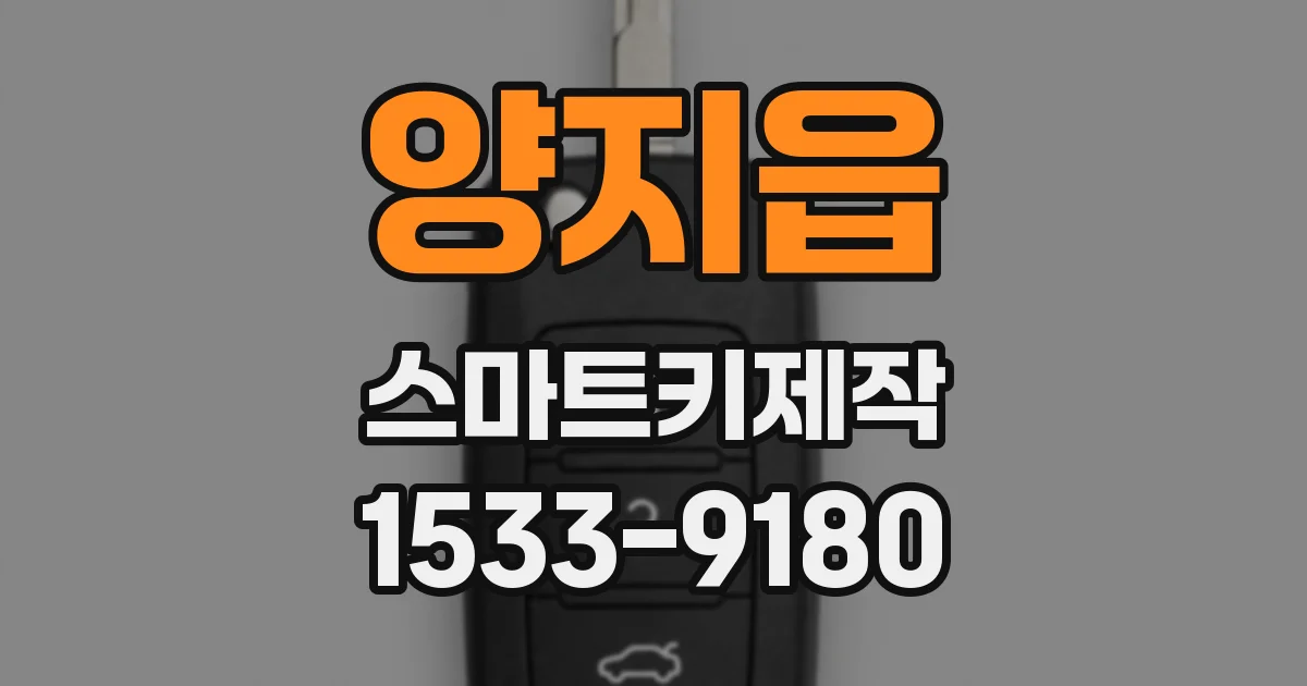 양지읍 스마트키제작